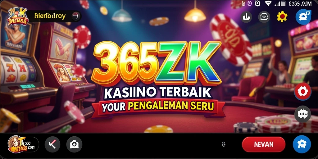 Screenshot gameplay 365ZK menunjukkan keseruan permainan kasino dengan grafis menarik.