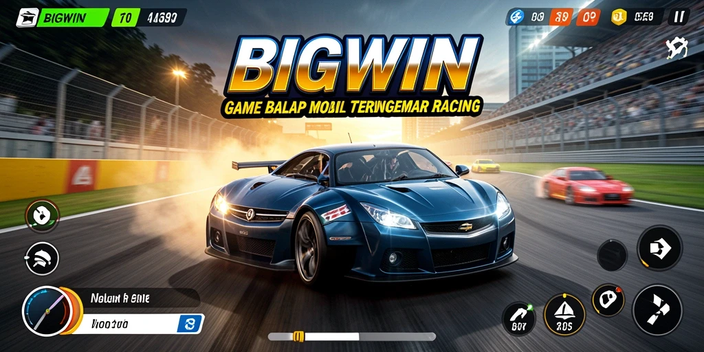 Tampilan gameplay <strong>BIGWIN</strong> yang seru dan mendebarkan saat balapan.