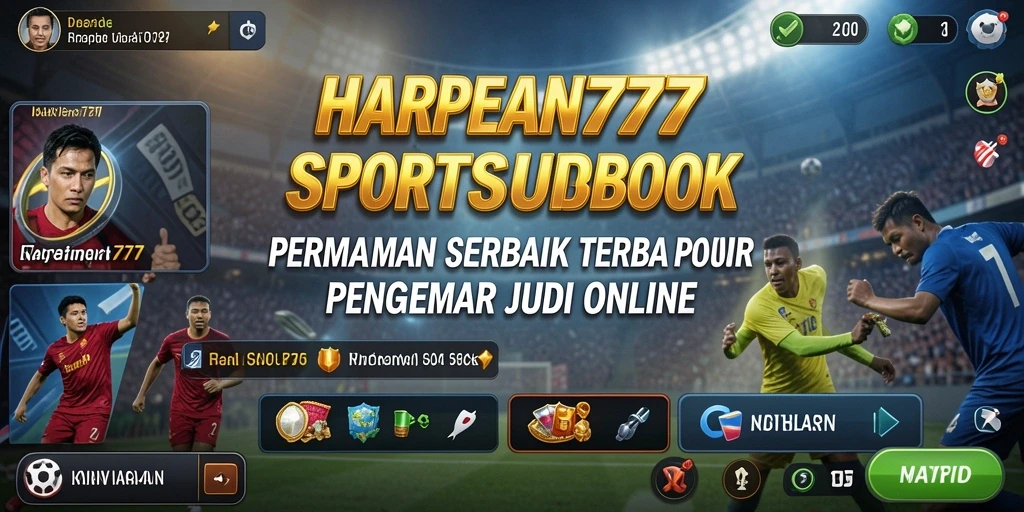 Tampilan gameplay menarik dari aplikasi Sportsbook HARAPAN777.