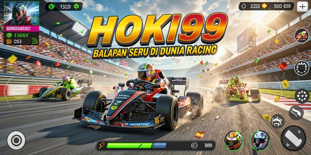 Screenshot HOKI99 menampilkan balapan mendebarkan di lintasan yang menantang.