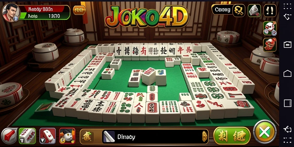 Tampilan menarik dari permainan Mahjong di JOKO4D.