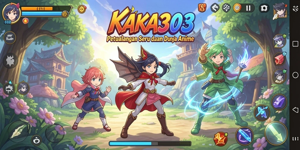Tampilan gameplay KAKA303 yang menarik dan berwarna-warni.