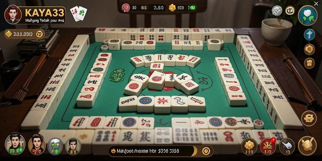 Screenshot menampilkan gameplay Mahjong yang seru dan menantang.