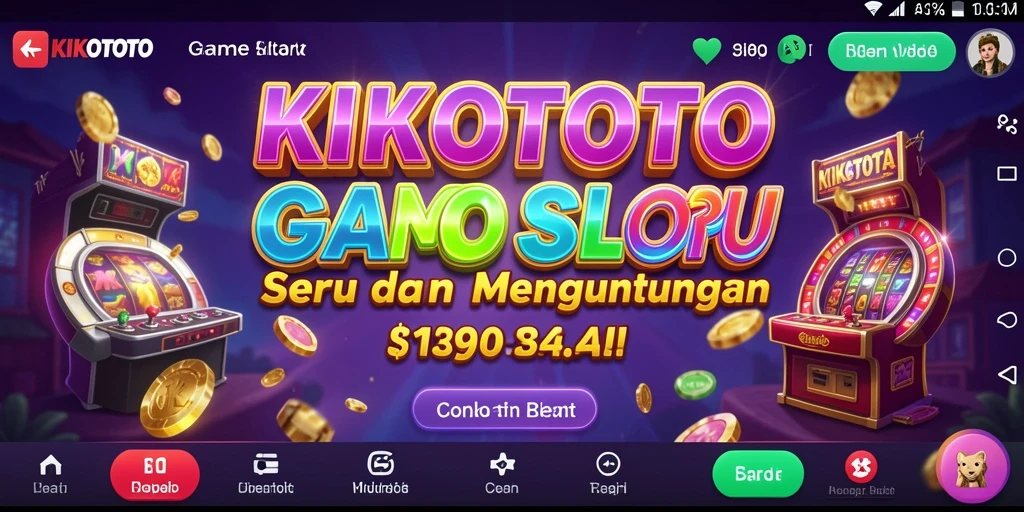Tangkapan layar gameplay KIKOTOTO yang menampilkan putaran slot yang menarik.