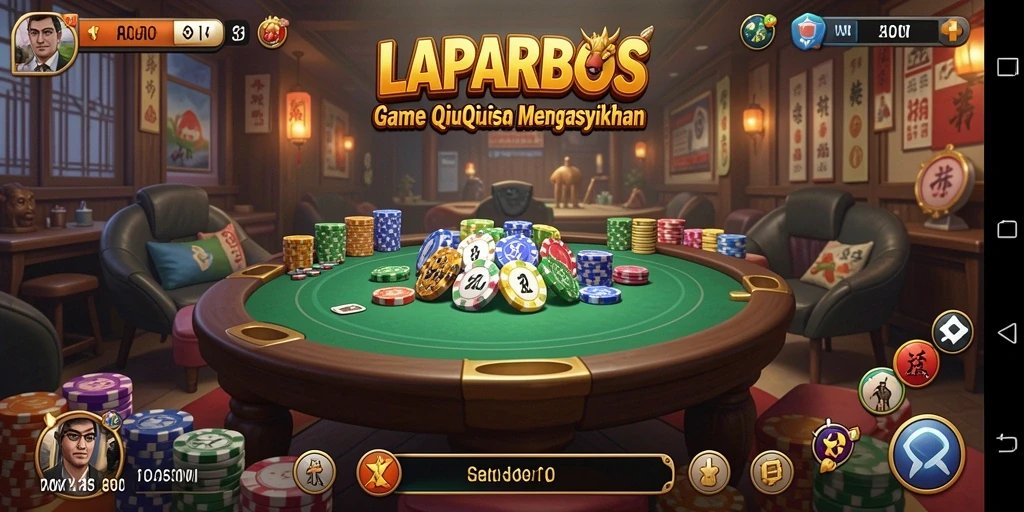 Screenshot gameplay QiuQiu yang menarik dan interaktif.