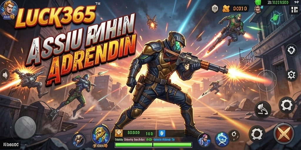 Tampilan menarik dari gameplay aksi LUCK365 yang mendebarkan.