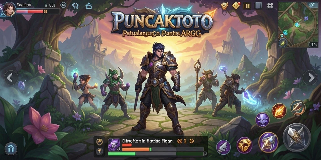 Skrinsut gameplay menampilkan aksi seru dalam PUNCAKTOTO.