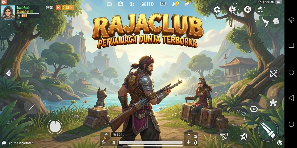 Screenshot permainan RAJACLUB menampilkan aksi petualangan yang mendebarkan.