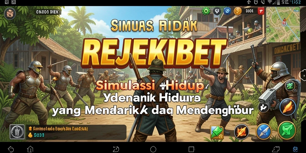 Tampilan gameplay yang imersif dalam REJEKIBET menunjukkan pengalaman simulasi yang mendebarkan.