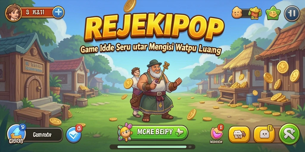 Tampilan gameplay REJEKIPOP yang menarik dan penuh warna.