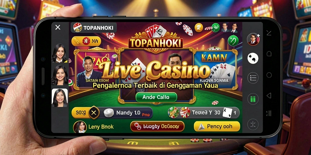 Tampilan gameplay Live Casino yang menarik dan interaktif di TOPANHOKI.