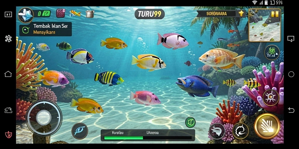 Tampilan gameplay TURU99 yang seru dan menantang para pemain.