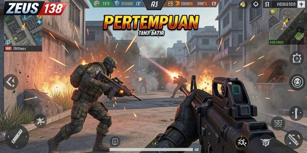Screenshot gameplay <strong>ZEUS138</strong> yang menampilkan aksi pertempuran seru.